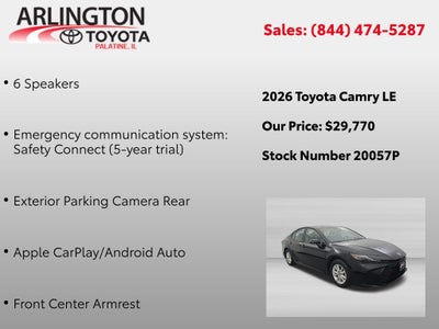 2026 Toyota CAMRY LE