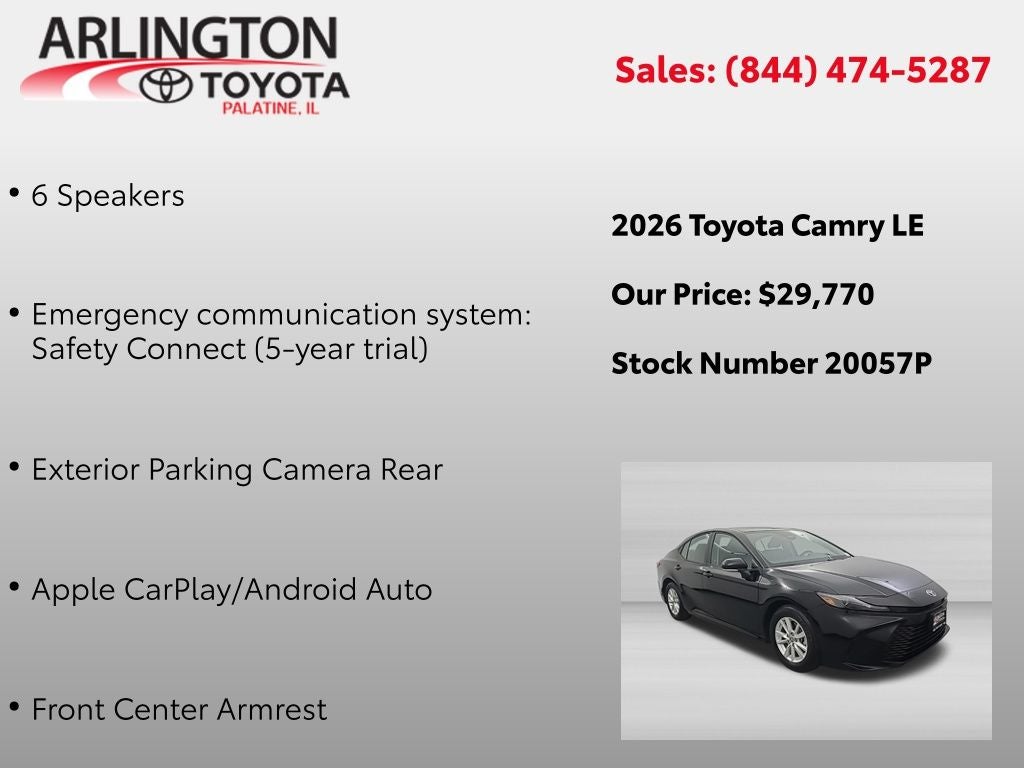 2026 Toyota CAMRY LE