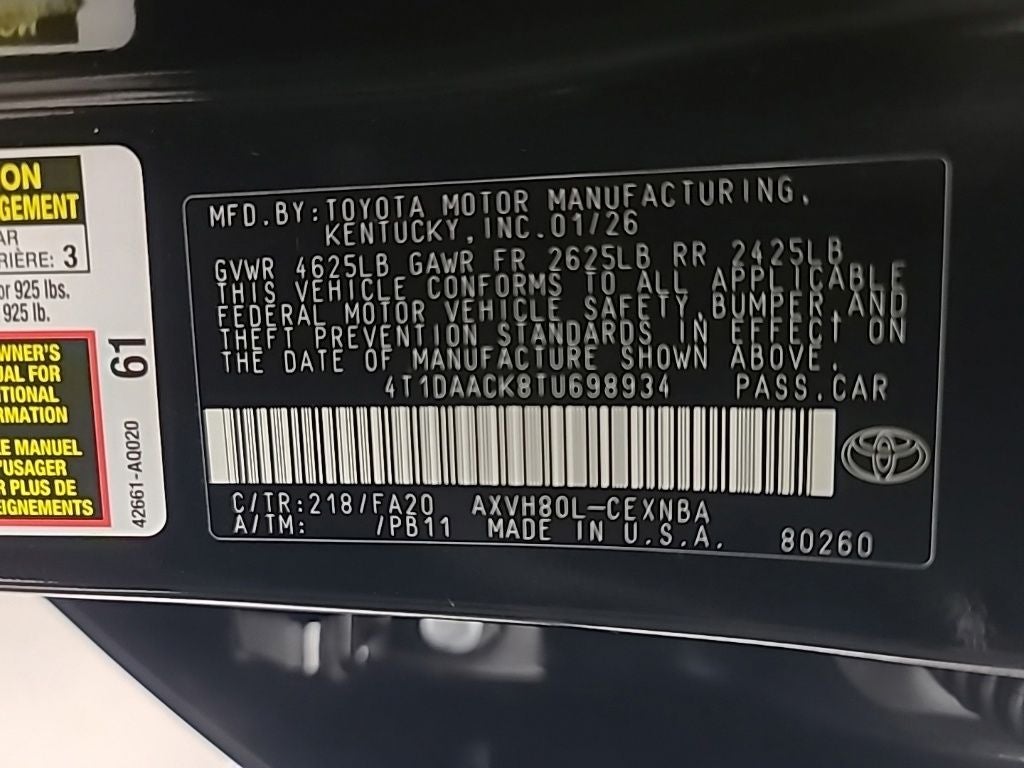 2026 Toyota Camry LE