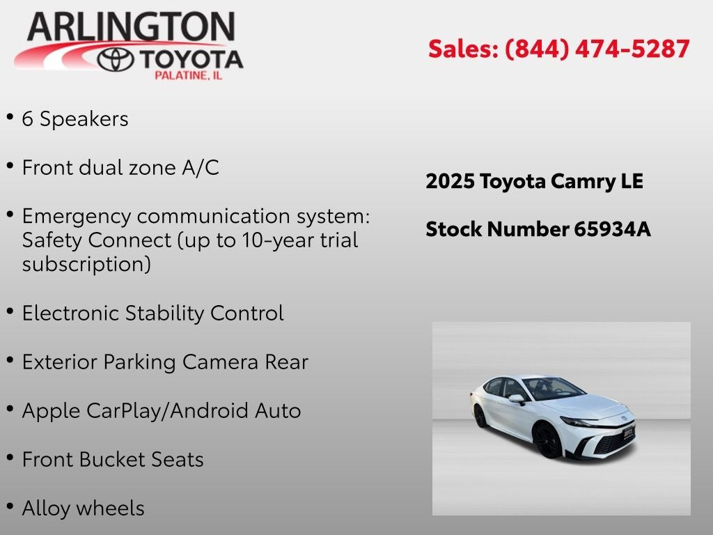 2025 Toyota Camry LE