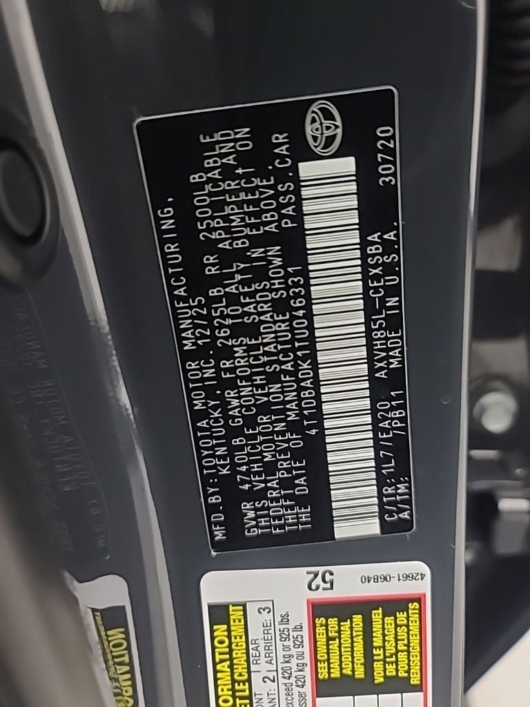 2026 Toyota Camry SE