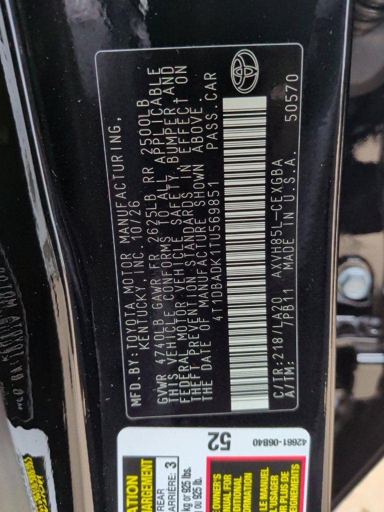 2026 Toyota Camry XLE