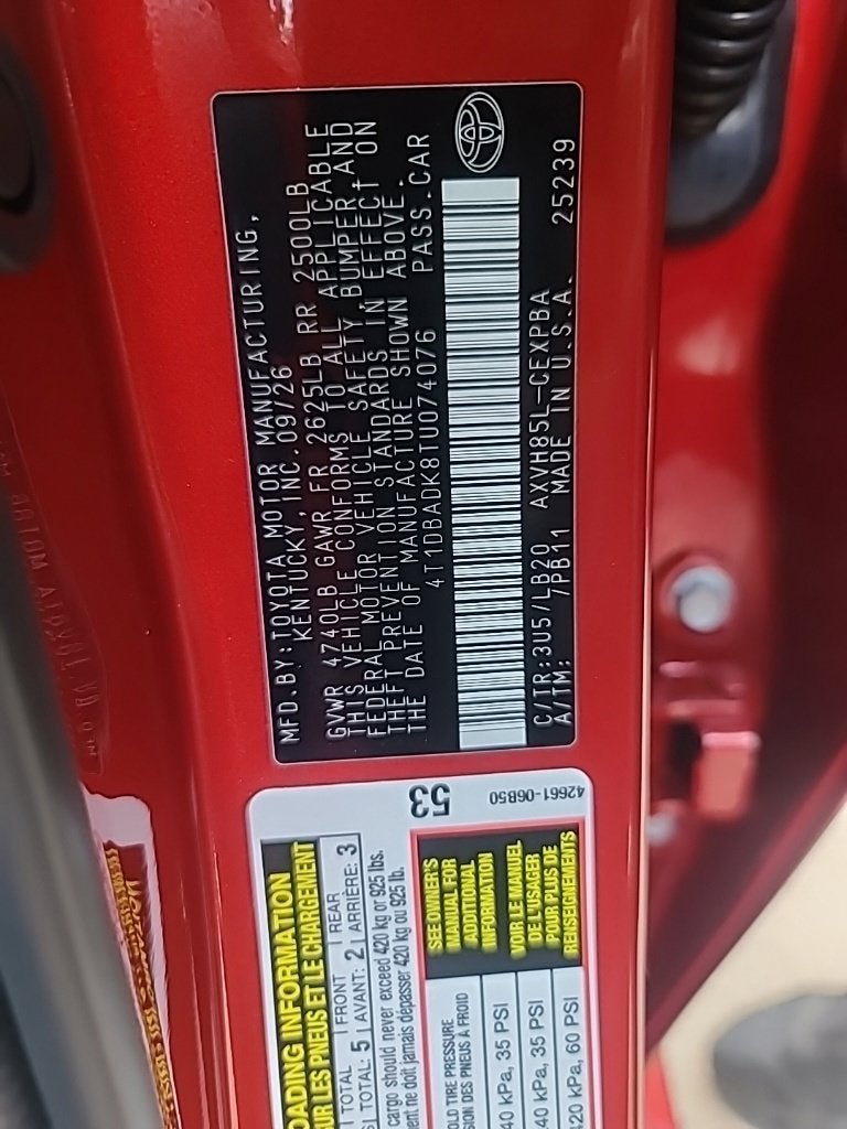 2026 Toyota Camry XSE