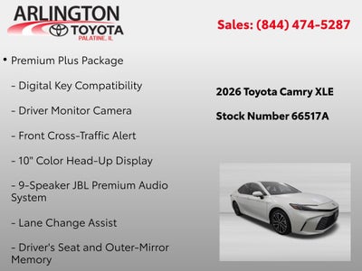 2026 Toyota Camry XLE