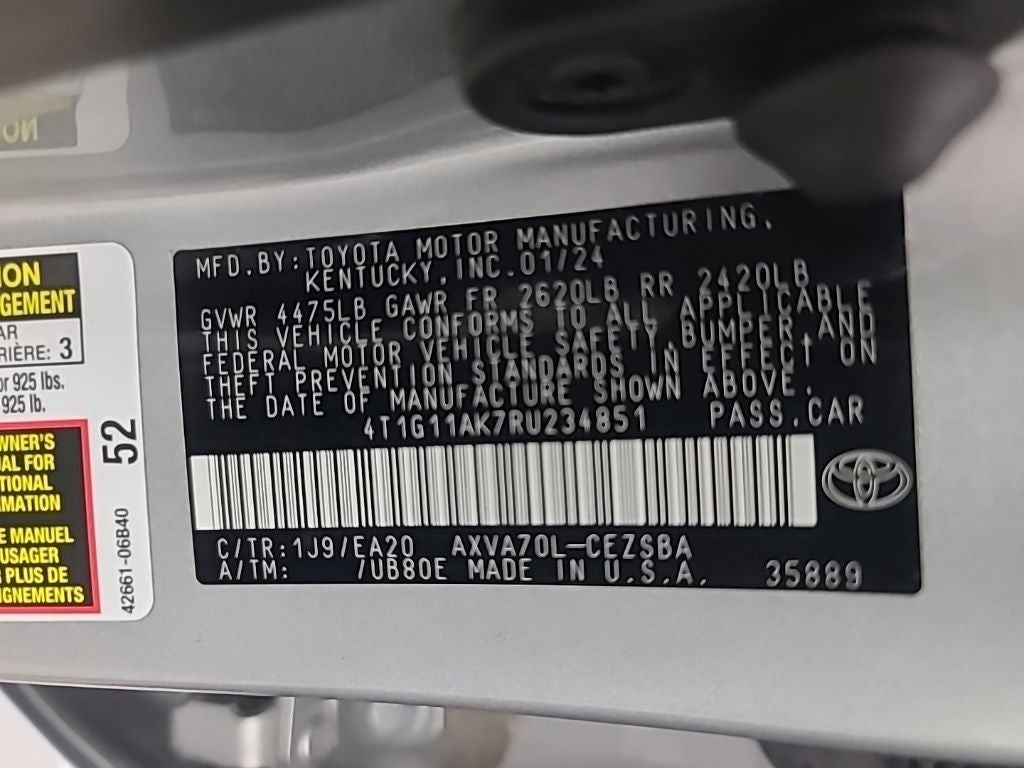 2024 Toyota Camry SE