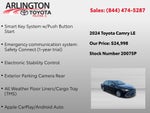 2024 Toyota Camry LE w/ Convenience and Weather Package