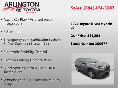 2024 Toyota RAV4 HYBRID LE