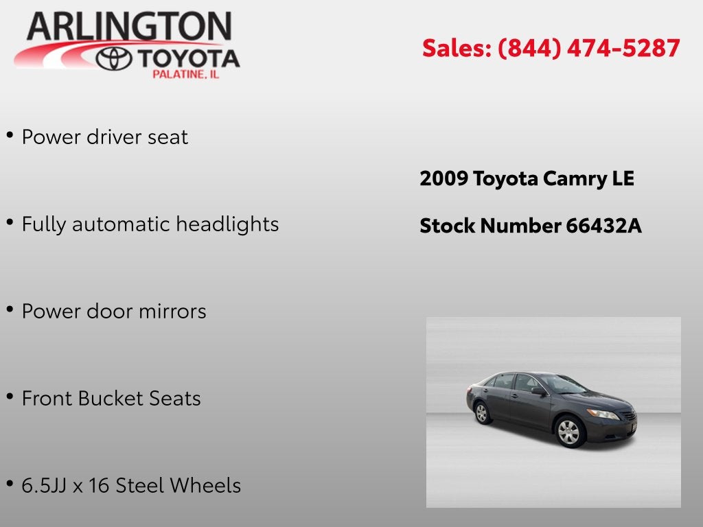 2009 Toyota CAMRY LE