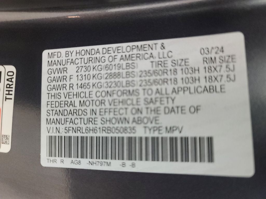 2024 Honda Odyssey EX-L