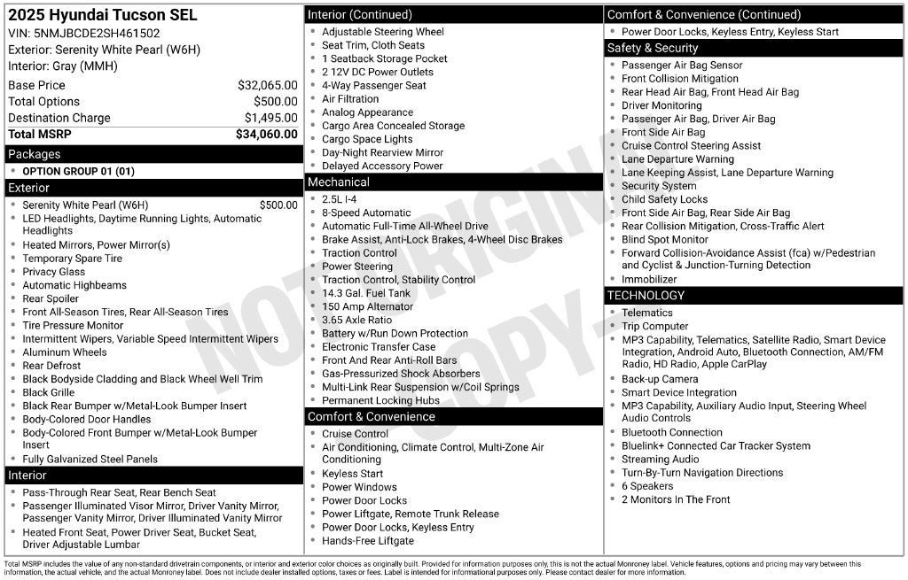 2025 Hyundai Tucson SEL