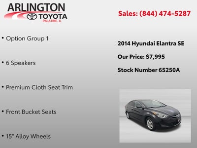 2014 Hyundai Elantra SE