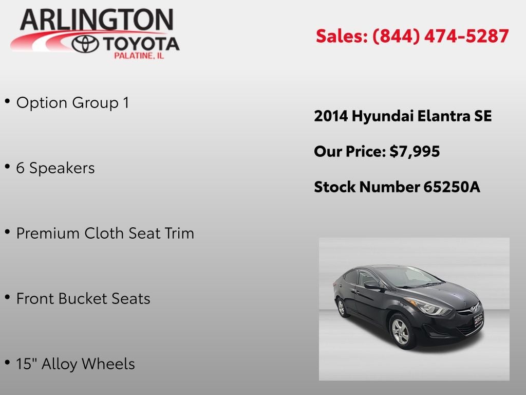 2014 Hyundai Elantra SE