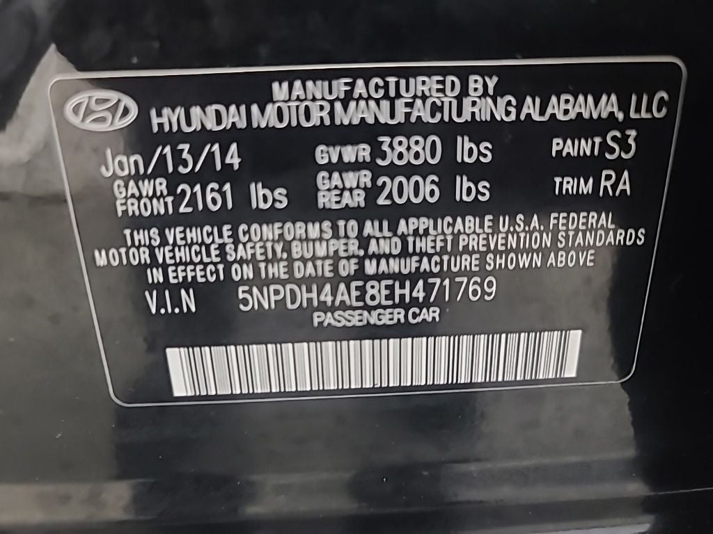 2014 Hyundai Elantra SE
