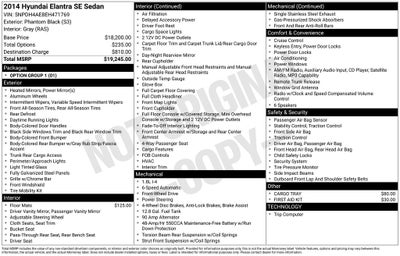 2014 Hyundai Elantra SE
