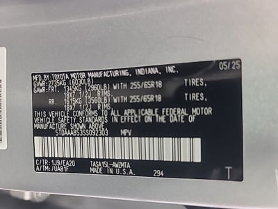 2025 Toyota Grand Highlander XLE