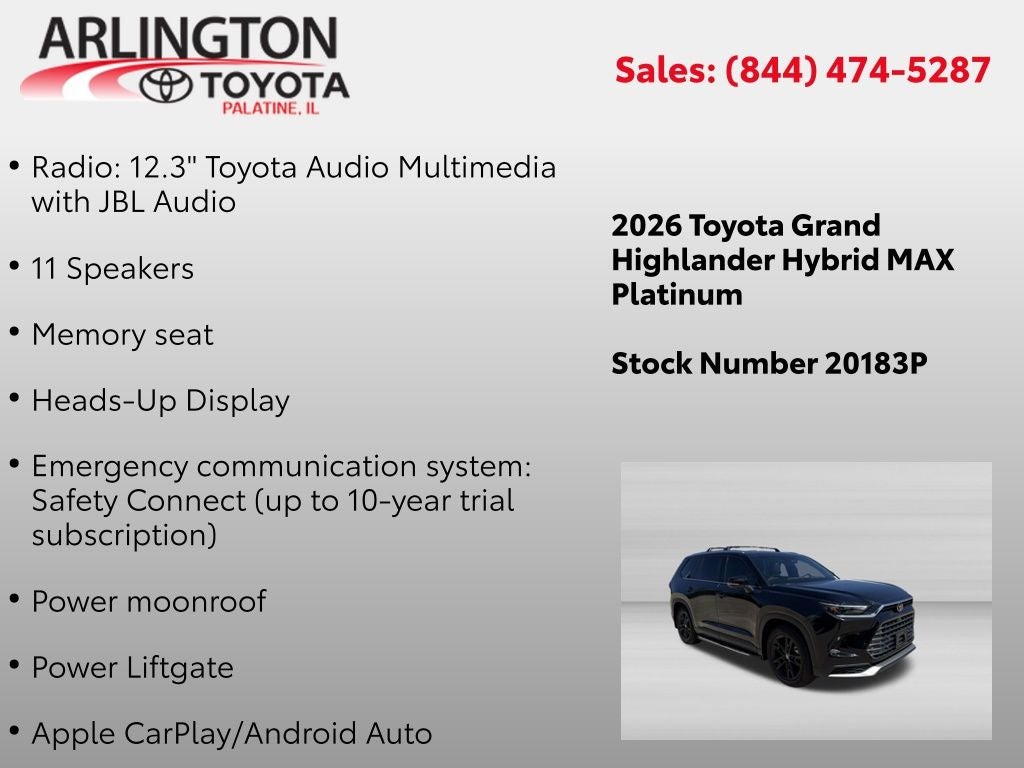2026 Toyota Grand Highlander Hybrid MAX Platinum
