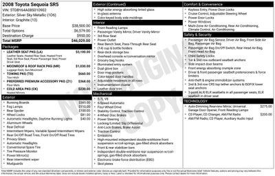 2008 Toyota SEQUOIA SR5 5.7L