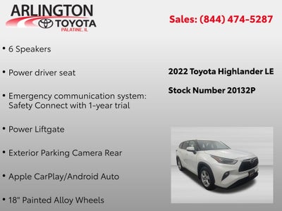 2022 Toyota Highlander LE