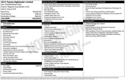 2013 Toyota Highlander Limited