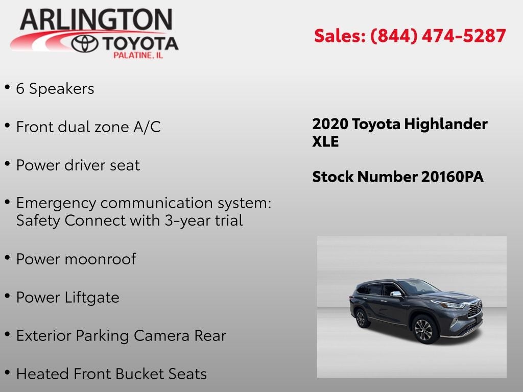 2020 Toyota Highlander XLE