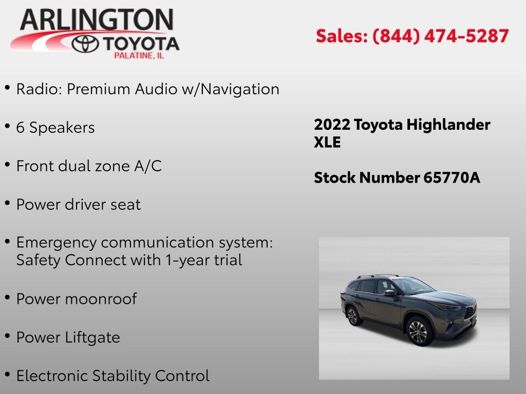 2022 Toyota Highlander XLE