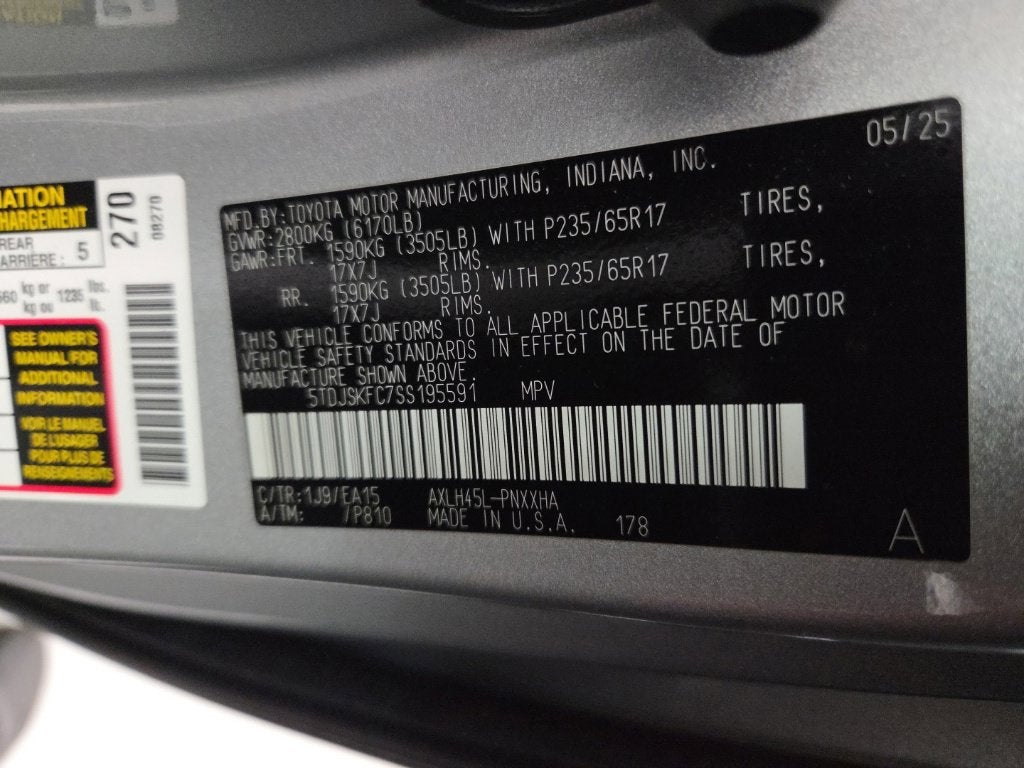 2025 Toyota Sienna XLE 7 Passenger