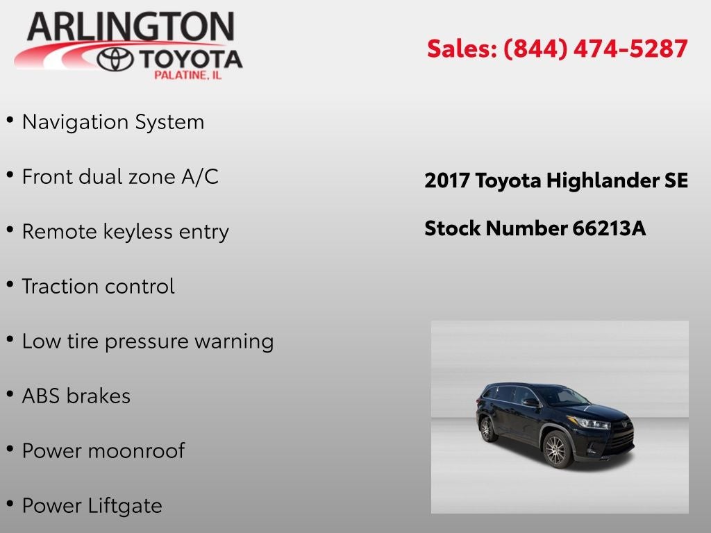 2017 Toyota Highlander SE