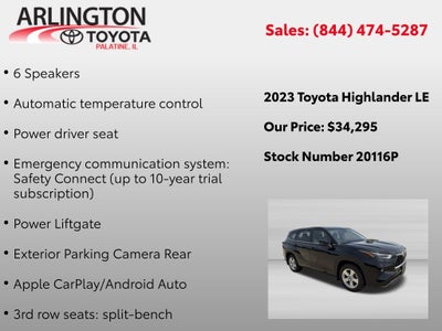 2023 Toyota Highlander LE