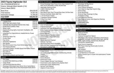 2023 Toyota Highlander XLE