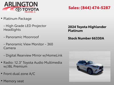 2024 Toyota Highlander Platinum