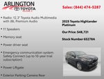 2025 Toyota HIGHLANDER Platinum