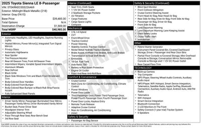 2025 Toyota Sienna LE 8 Passenger