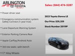 2023 Toyota Sienna LE 8 Passenger