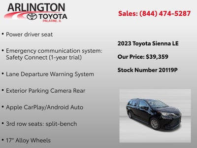 2023 Toyota Sienna LE 8 Passenger