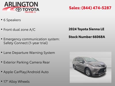 2024 Toyota Sienna LE AWD 8 Passanger