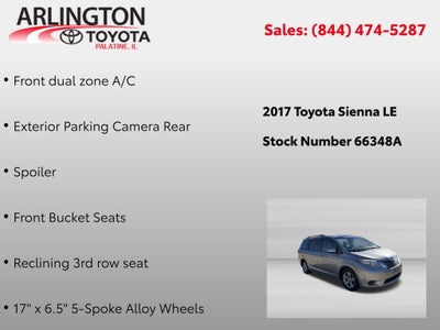 2017 Toyota Sienna LE 8 Passenger