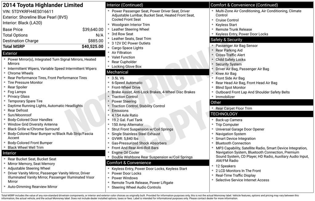 2014 Toyota Highlander Limited