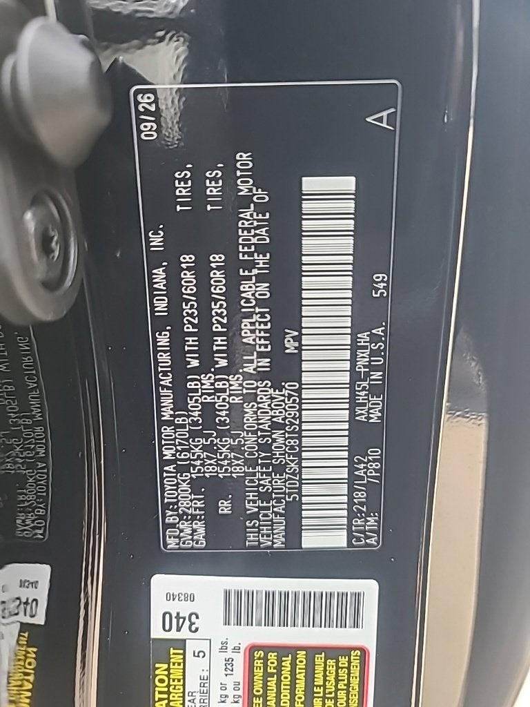 2026 Toyota Sienna Limited 7 Passenger