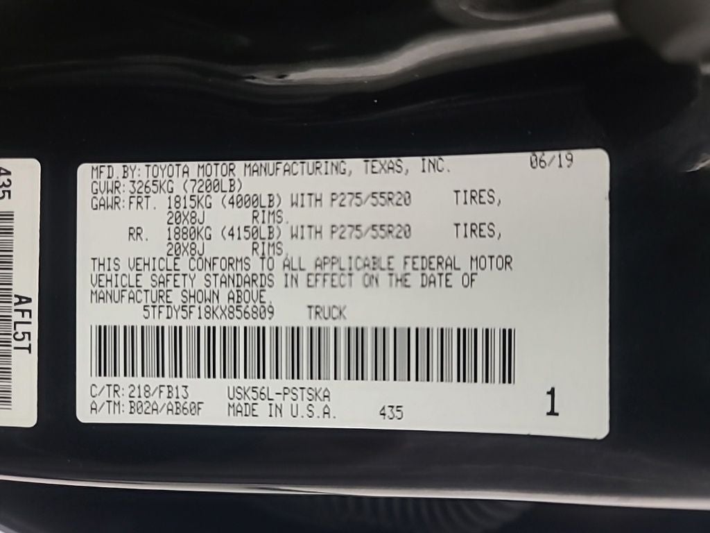 2019 Toyota Tundra SR5 TRD Sport Package