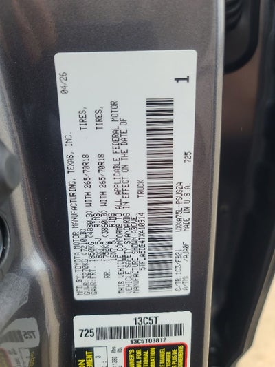 2026 Toyota Tundra SR5