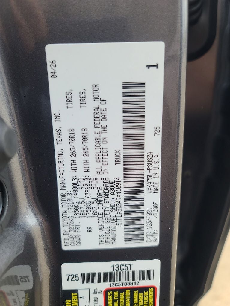 2026 Toyota Tundra SR5