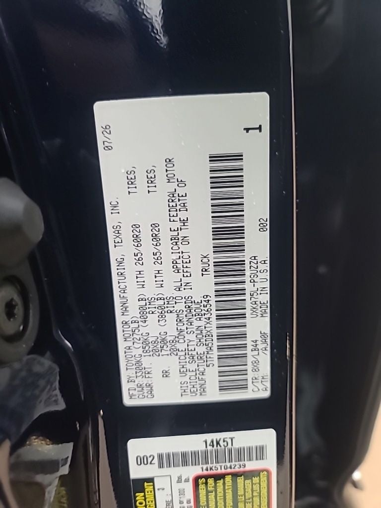 2026 Toyota Tundra 1794 Edition