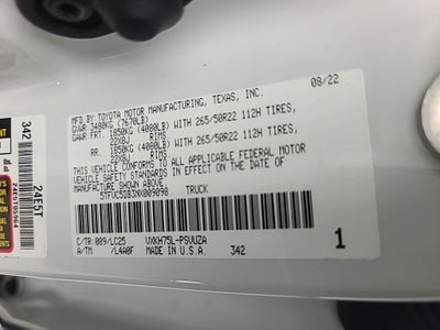 2022 Toyota Tundra i-FORCE MAX Capstone