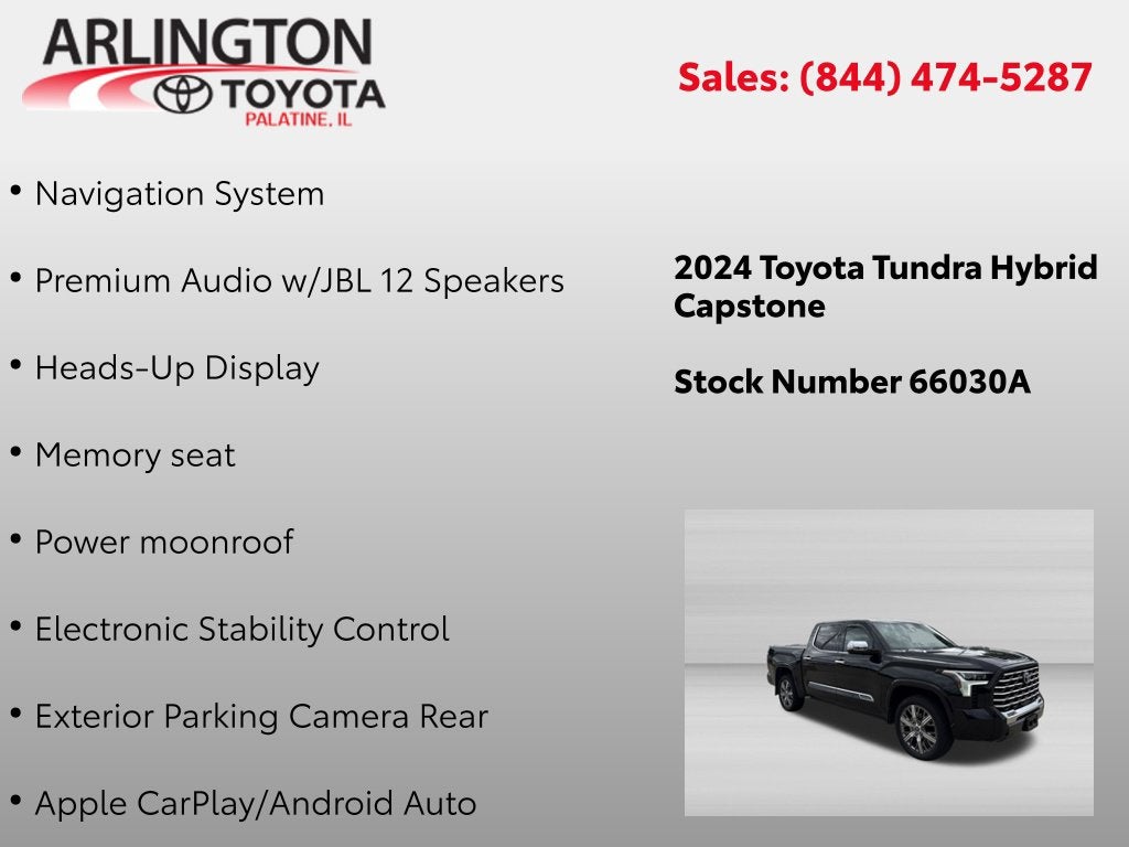2024 Toyota Tundra Hybrid Capstone