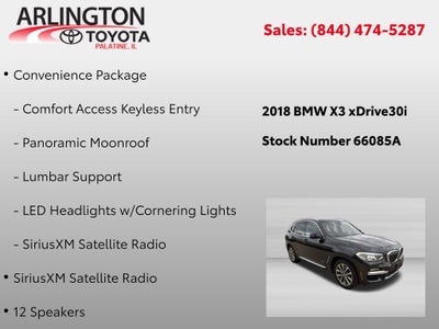 2018 BMW X3 xDrive30i