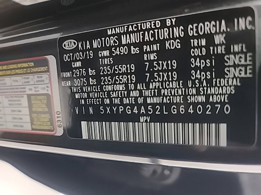2020 Kia Sorento S