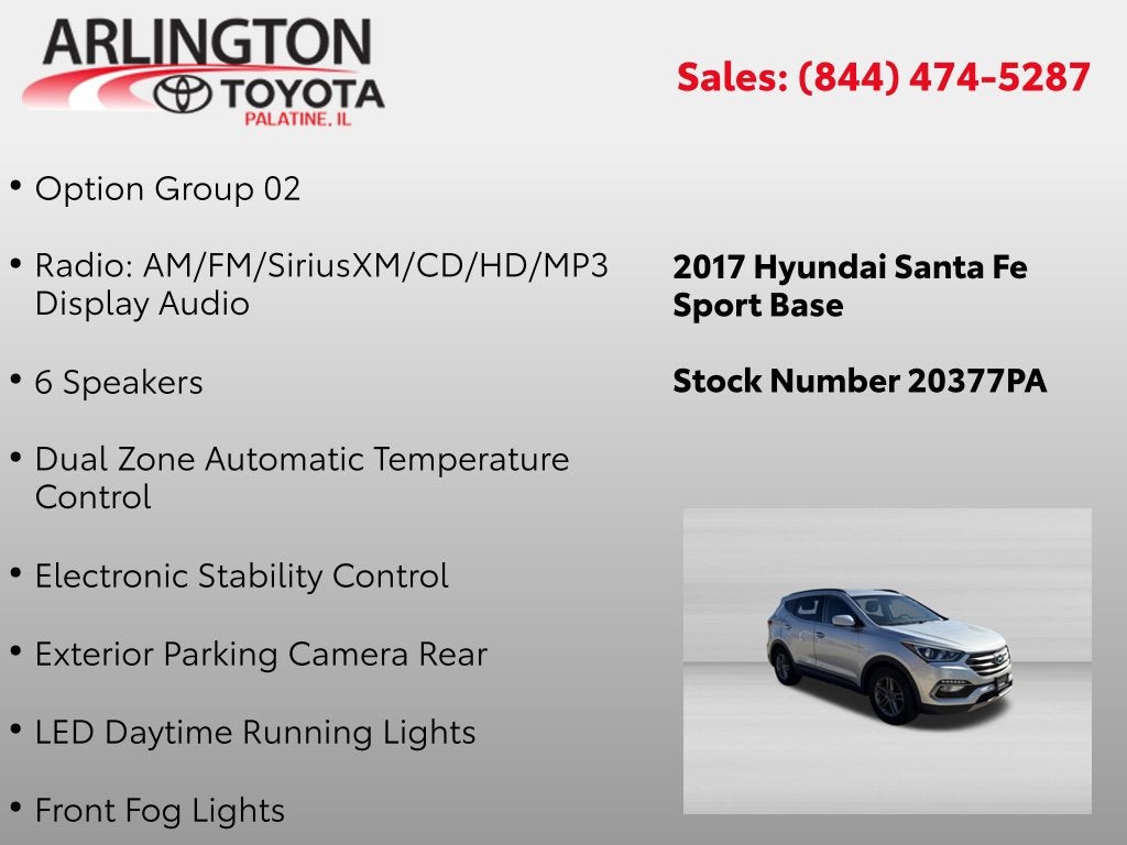 2017 Hyundai Santa Fe Sport 2.4 Base