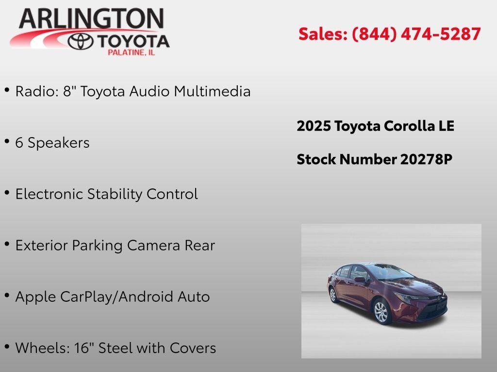 2025 Toyota Corolla LE