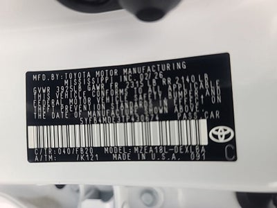 2026 Toyota Corolla LE