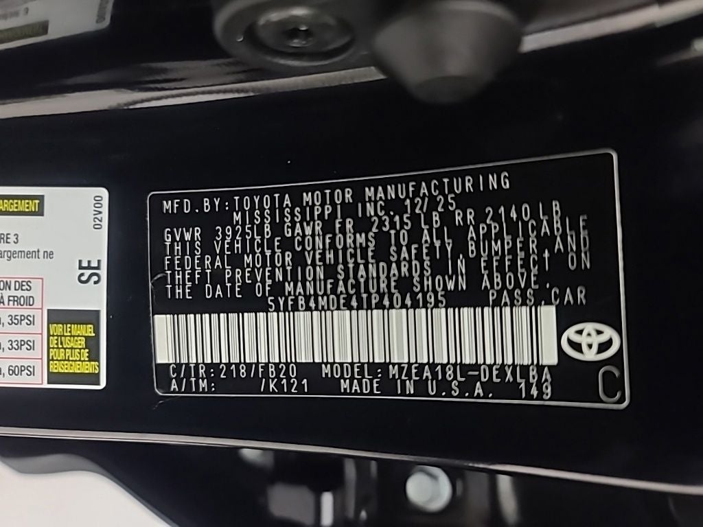 2026 Toyota Corolla LE